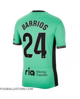 Günstige Atletico Madrid Pablo Barrios #24 3rd trikot 2023-24 Kurzarm